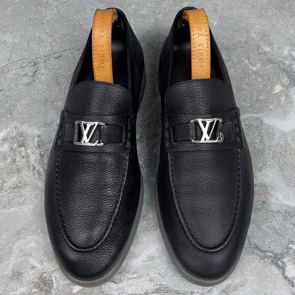 Louis Vuitton Estate Loafer Black Grain Leather 9 LV or 10 US or 43 EUR - Picture 3 of 12